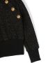 Balmain Kids Hoodie met glitters Zwart - Thumbnail 3