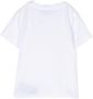 Balmain Kids T-shirt met glitterlogo Wit - Thumbnail 2
