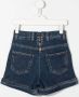 Balmain Kids High waist spijkershorts Blauw - Thumbnail 2