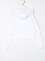 Balmain Kids Hoodie met gespiegeld logo Wit - Thumbnail 2