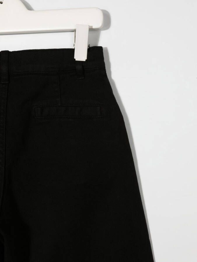 Balmain Kids Jeans met geborduurd logo Zwart