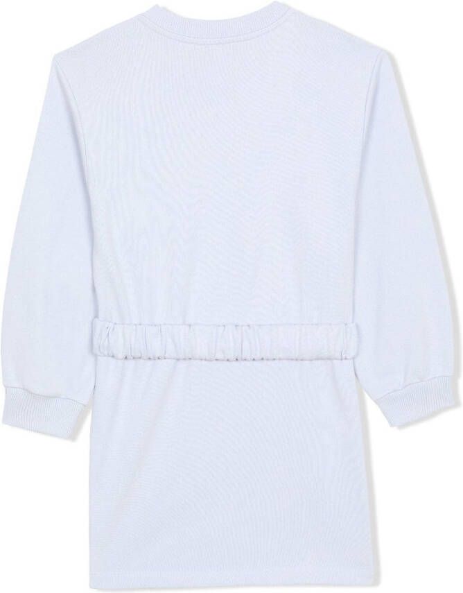 Balmain Kids Jurk met ceintuur Blauw