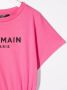 Balmain Kids Jurk met logoprint Roze - Thumbnail 3