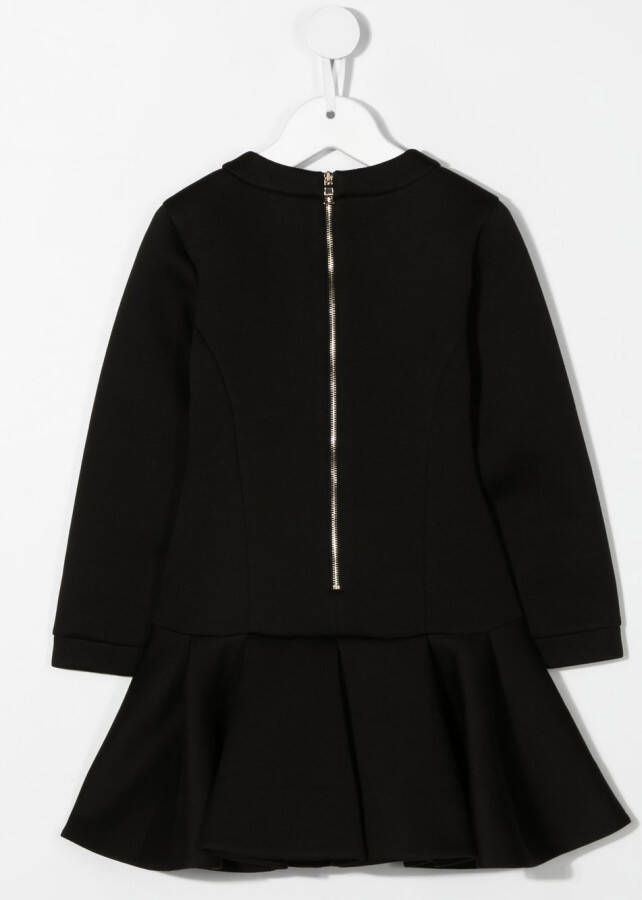 Balmain Kids Jurk met ronde hals Zwart