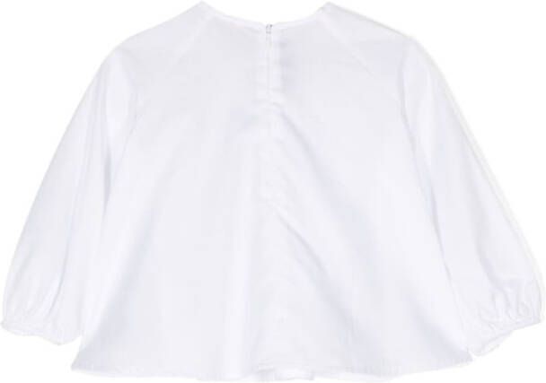 Balmain Kids Katoenen shirt Wit