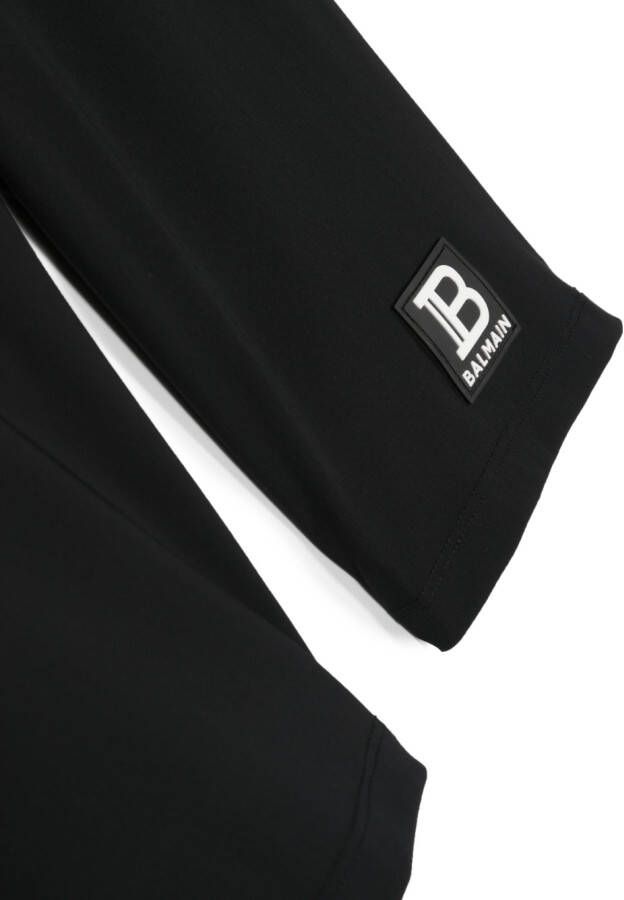 Balmain Kids Legging met logoband Zwart