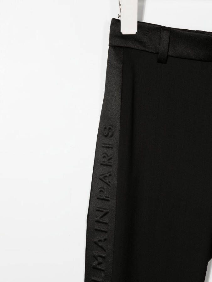 Balmain Kids Legging met logoband Zwart