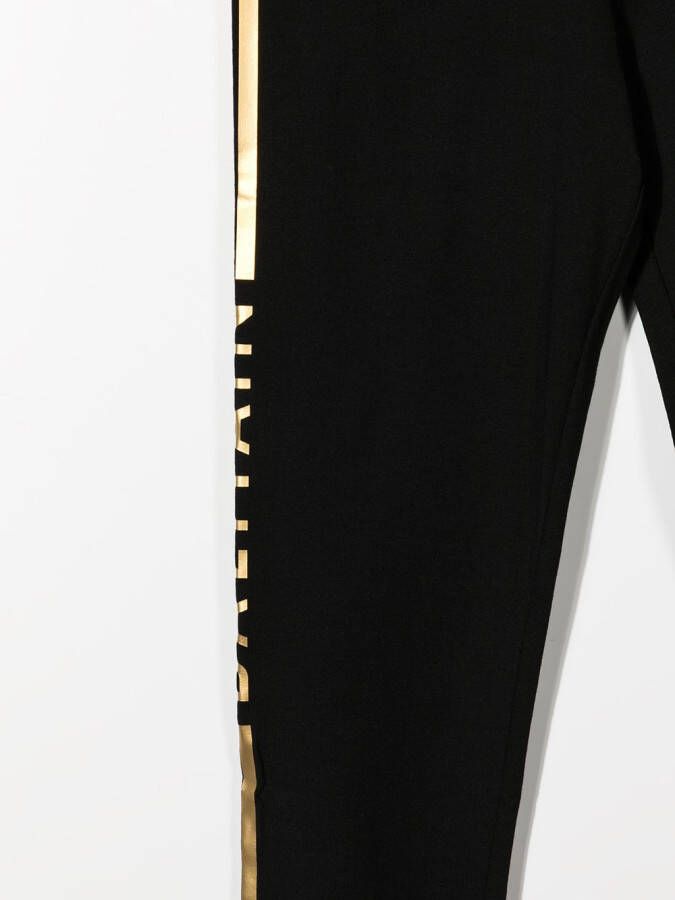 Balmain Kids Legging met logostreep Zwart