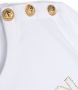 Balmain Kids Katoenen jurk Wit - Thumbnail 3