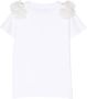 Balmain Kids T-shirt verfraaid met bloe patch Wit - Thumbnail 2
