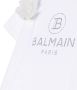 Balmain Kids T-shirt verfraaid met bloe patch Wit - Thumbnail 3