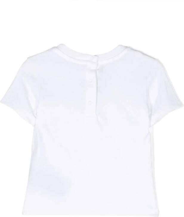 Balmain Kids T-shirt met logo-reliëf Wit
