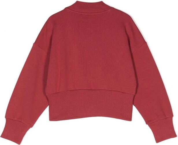 Balmain Kids Sweater met geborduurd logo Rood