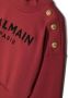 Balmain Kids Sweater met geborduurd logo Rood - Thumbnail 3