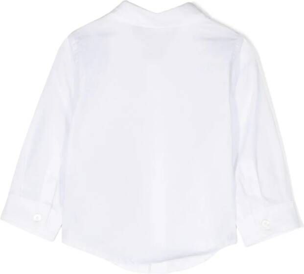 Balmain Kids Shirt met logopatch Wit