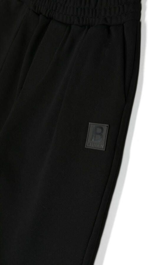 Balmain Kids Broek met logopatch Zwart