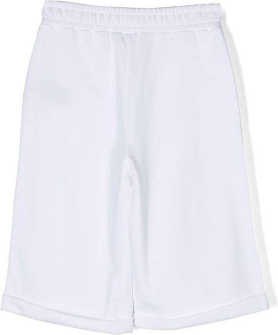 Balmain Kids Bermuda shorts met logoprint Wit