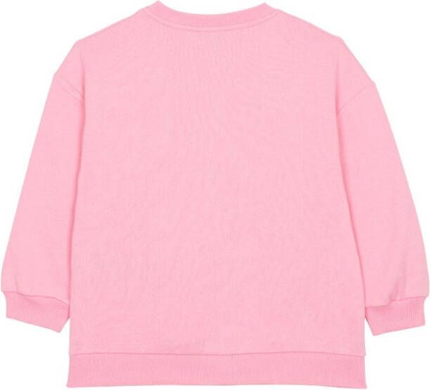 Balmain Kids Sweater met logoprint Roze