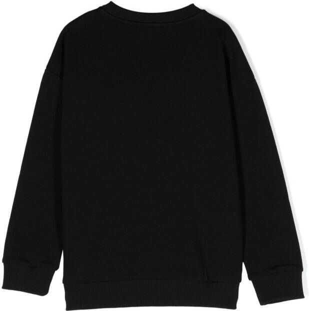 Balmain Kids Sweater met logoprint Zwart