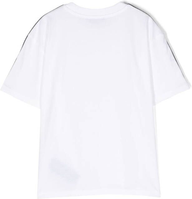 Balmain Kids T-shirt met logoprint Wit
