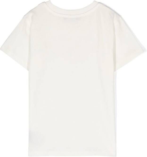 Balmain Kids T-shirt met logoprint Wit