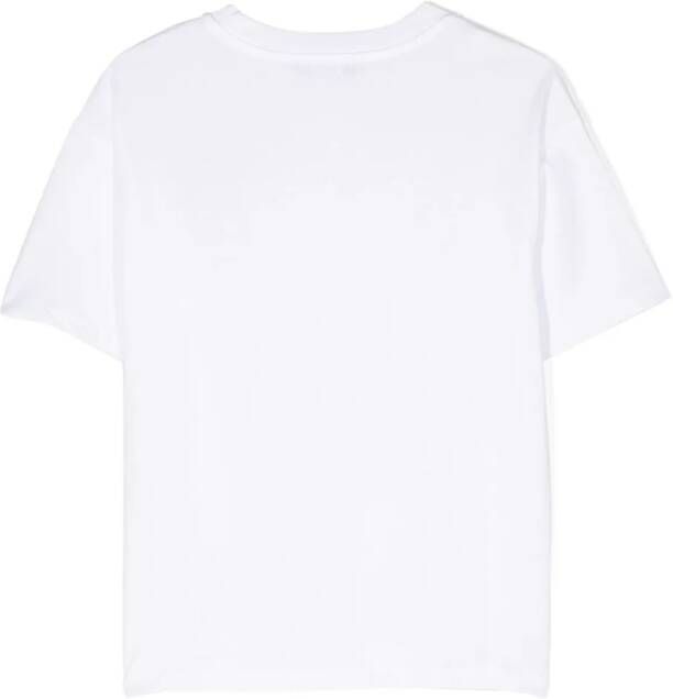 Balmain Kids T-shirt met logoprint Wit