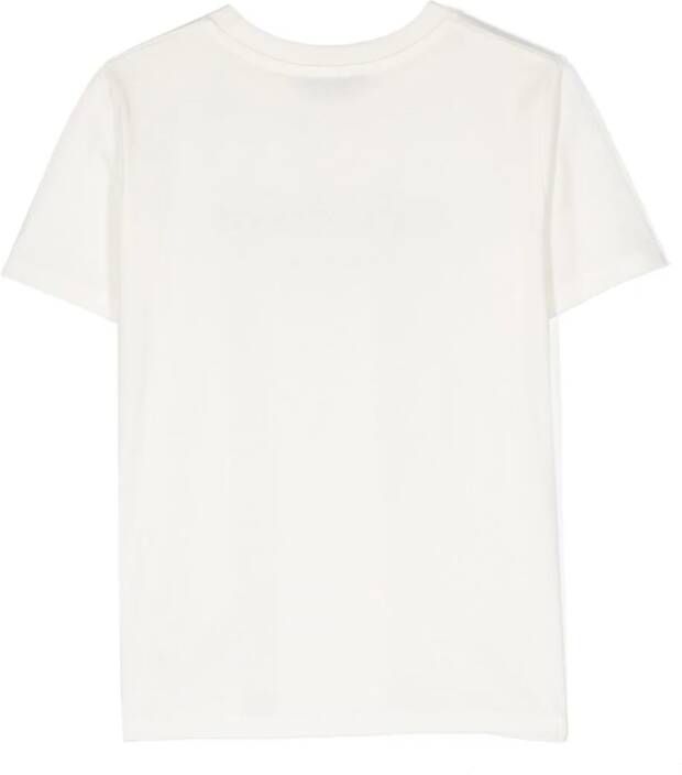 Balmain Kids T-shirt met logoprint Wit