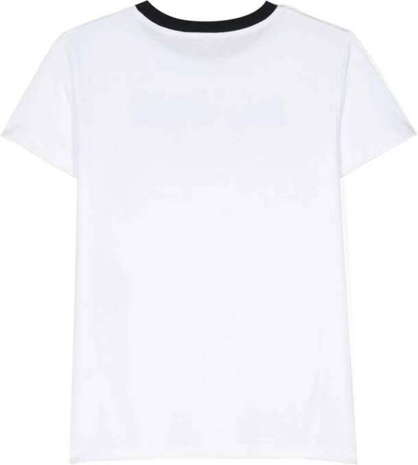 Balmain Kids T-shirt met logoprint Wit