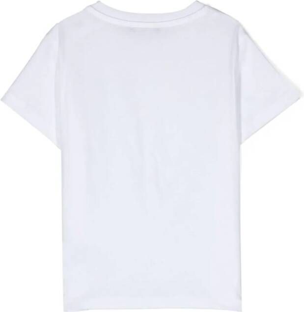 Balmain Kids T-shirt met logoprint Wit