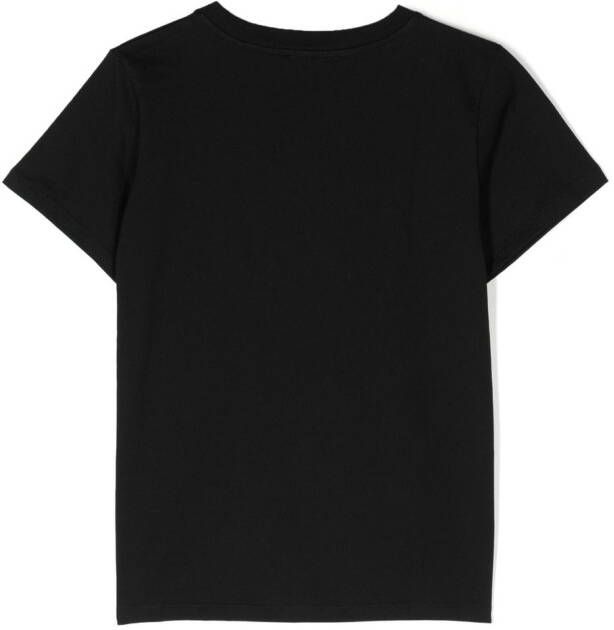 Balmain Kids T-shirt met logoprint Zwart