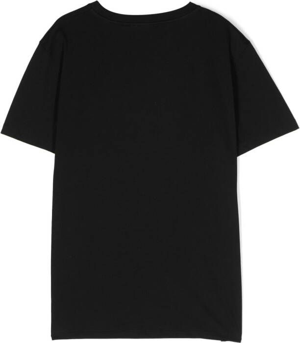 Balmain Kids T-shirt met logoprint Zwart