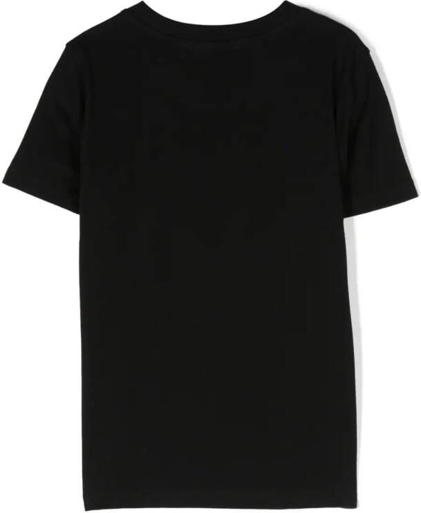 Balmain Kids T-shirt met logoprint Zwart