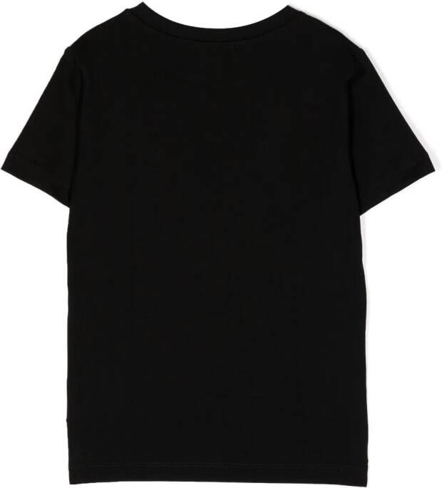 Balmain Kids T-shirt met logoprint Zwart