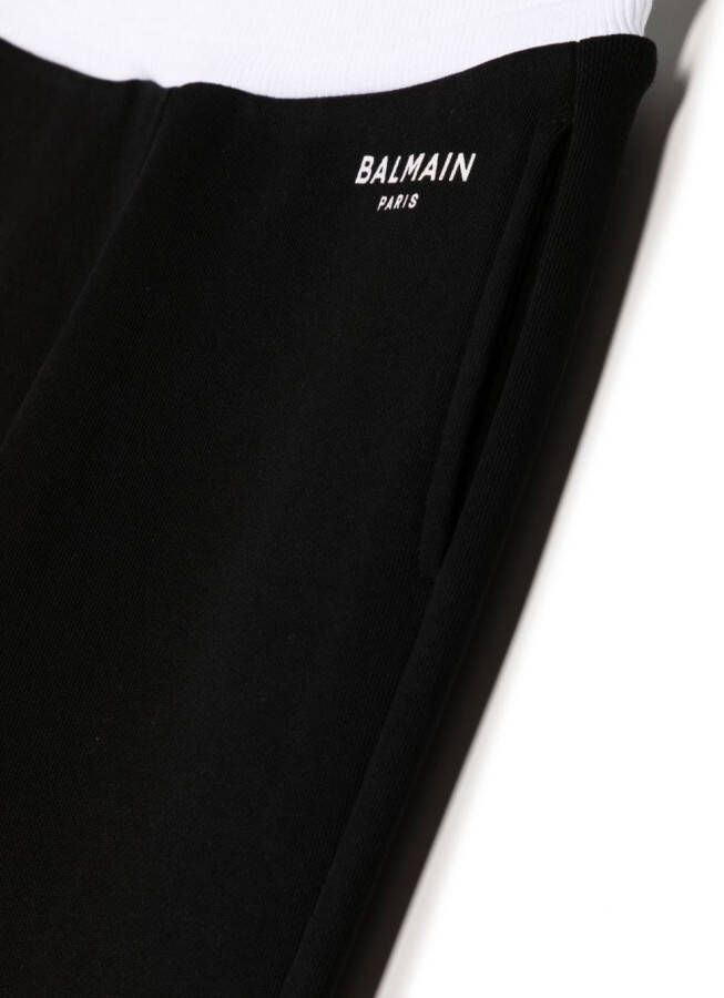 Balmain Kids Trainingsbroek met logoprint Zwart