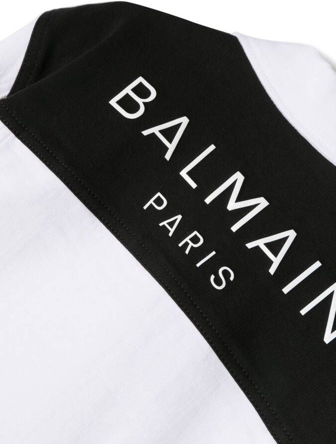 Balmain Kids Jack met logoprint Wit
