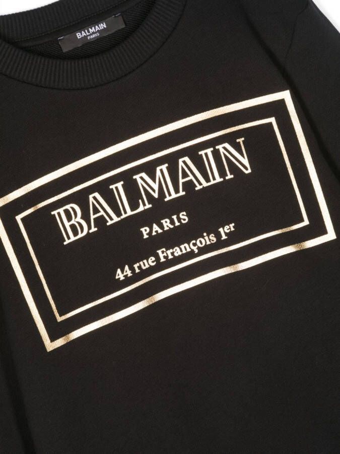 Balmain Kids Trui met logoprint Zwart