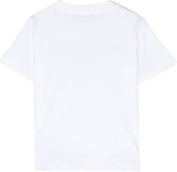 Balmain Kids T-shirt met logoprint Wit