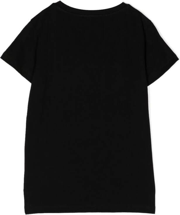 Balmain Kids T-shirt met logoprint Zwart