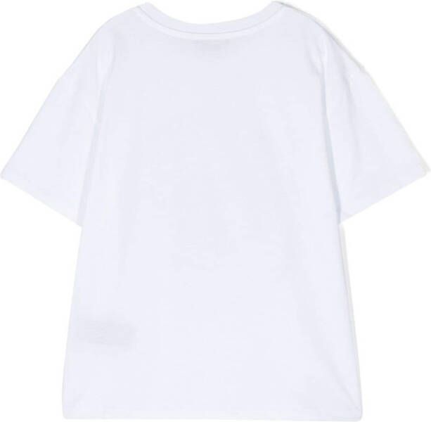 Balmain Kids T-shirt met logoprint Wit