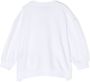 Balmain Kids Katoenen sweater met logoprint Wit - Thumbnail 2
