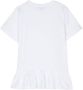 Balmain Kids T-shirtjurk met logoprint Wit - Thumbnail 2