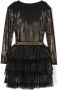 Balmain Kids Jurk met logoband Zwart - Thumbnail 2