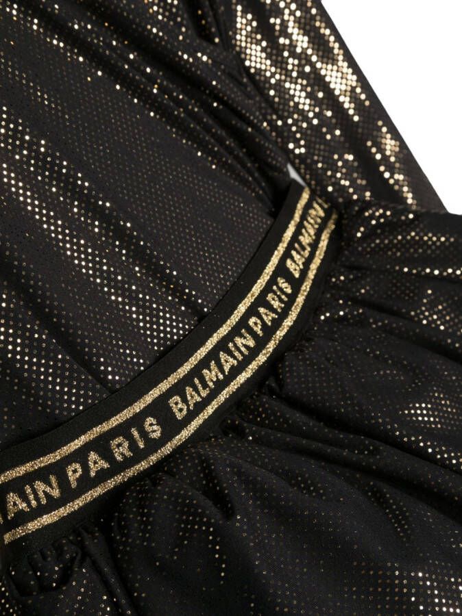 Balmain Kids Jurk met logoband Zwart