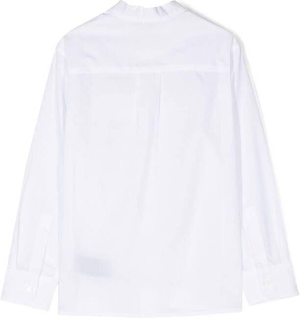 Balmain Kids Shirt met logopatch Wit
