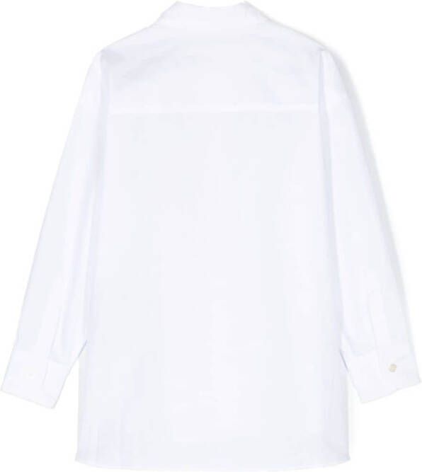 Balmain Kids Shirt met logoprint Wit