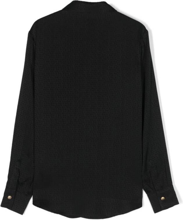 Balmain Kids Shirt met logoprint Zwart