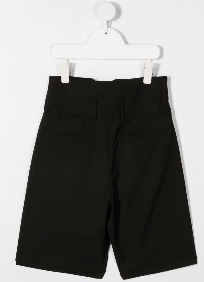 Balmain Kids Shorts met wijde pijpen Zwart