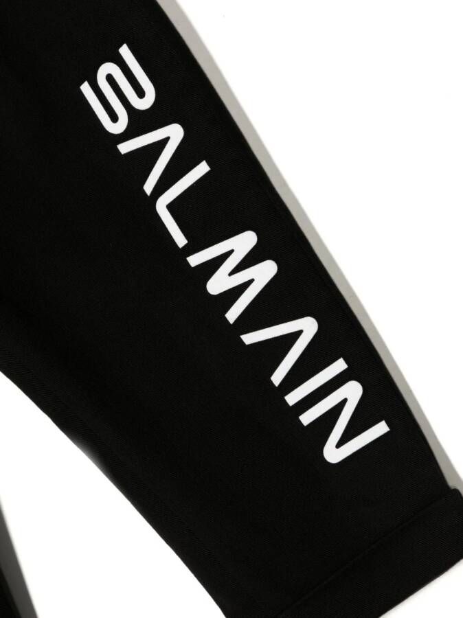 Balmain Kids Straight jeans Zwart