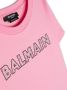 Balmain Kids T-shirt verfraaid met studs Roze - Thumbnail 3