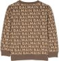 Balmain Kids Sweater met logoprint Bruin - Thumbnail 1